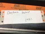 Vintage Daytona Dot chin strap carbon foam padded motorcycle helmet skull cap