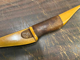 VTG 1954 Grizzly Recurve Bow 60" 45# Leather Grip Wood Archery Hunting