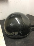 Vintage Daytona Dot chin strap carbon foam padded motorcycle helmet skull cap