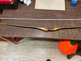 VTG 1954 Grizzly Recurve Bow 60" 45# Leather Grip Wood Archery Hunting