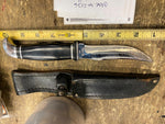 Case XX Fixed Blade Knife 2236 Straight Blade Fighting Hunt Sheath 5" Blade Vtg