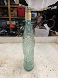 vtg 1997 Pescevino green glass white wine fish bottle missing lid