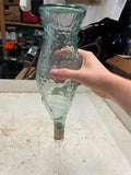 vtg 1997 Pescevino green glass white wine fish bottle missing lid