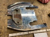 VTG HARLEY CHROME SEAT FRAME COVER PAN PANHEAD SHOVELHEAD BUDDY FLH GLIDE TRIM