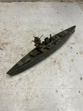 vtg antique CKO Kellerman K-351 Battleship wind up toy Germany WW2 tested works