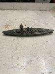 vtg antique CKO Kellerman K-351 Battleship wind up toy Germany WW2 tested works