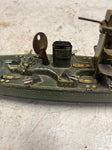 vtg antique CKO Kellerman K-351 Battleship wind up toy Germany WW2 tested works
