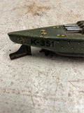 vtg antique CKO Kellerman K-351 Battleship wind up toy Germany WW2 tested works