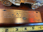 1961 Truck Sales Award Chevy Dealer Desk Trophy VTG Collectible Oil Gas Auto Car