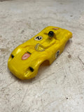 vtg 1964 Made in USA Eldon Porsche 1093-13 yellow slot car top only 1/32