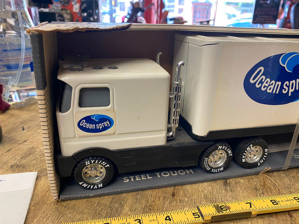 Ocean Spray Sound Machine Toy Tractor Trailer Truck Nylint Box Promo T