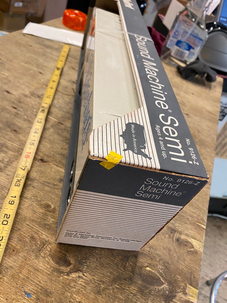 Ocean Spray Sound Machine Toy Tractor Trailer Truck Nylint Box Promo T