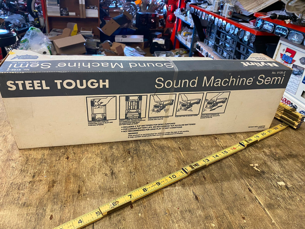 Ocean Spray Sound Machine Toy Tractor Trailer Truck Nylint Box Promo T