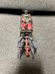 vtg antique unbranded cast iron detachable two horse drawn carriage toy