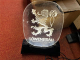 VTG LOWENBRAU LIGHT DARK SPECIAL BEER LIGHTED 12" BEER SIGN TESTED WORKS