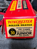 vtg Winchester No. 30 Junior Roller skates NIB 1950's Collectible Original Box!