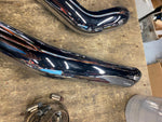 Chrome Heat shield Kit Harley FLHX Street Road Glide King M8 Bagger stoc exhaust