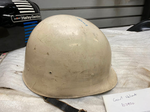 Vintage Military MP Worker Hard Hat Helmet 40's 50's Govt Factory Liner?