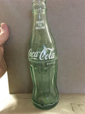 Vtg Coca-Cola 6 pack 6 1/2 oz glass bottles aluminum base steel handle case set