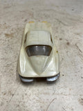 vtg 1960s Eldon Corvette Stingray white slot car top only 1116-11 1/32