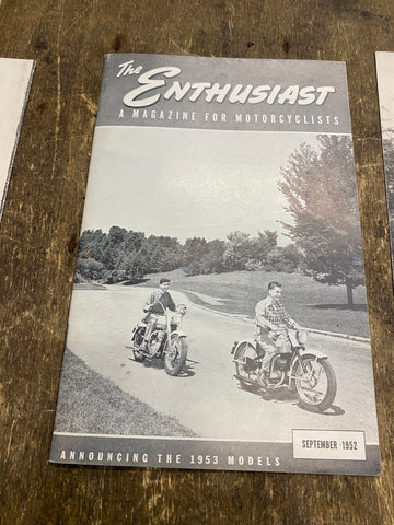 1952 Enthusiast Magazine Literature Harley K model Panhead Pictures Racing Model