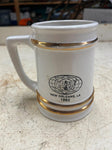vtg 1982 Jim Beam New Orleans Beer stein mug fox on horn