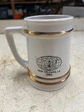 vtg 1982 Jim Beam New Orleans Beer stein mug fox on horn