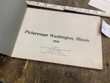 1906 Washington Ill Orig Print Historical Guide book Stores homes