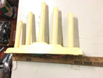 Vtg Lot of 3 light Candolier Molded Ivory Plastic Candelabra Lamps X - mas décor
