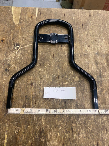 Black OEM Harley Sissybar Backrest Softail Low Heritage Fatboy Round Stock Uprig