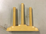 Vtg Lot of 3 light Candolier Molded Ivory Plastic Candelabra Lamps X - mas décor