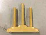 Vtg Lot of 3 light Candolier Molded Ivory Plastic Candelabra Lamps X - mas décor