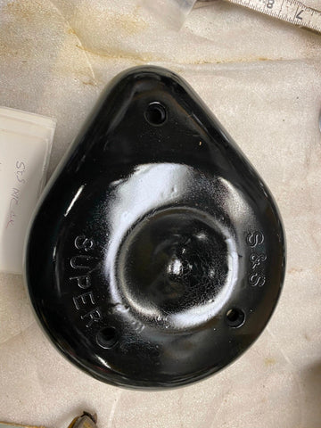 S&S Air Cleaner Cover Teardrop Super E Shorty Black Harley Softail Sportster FLH