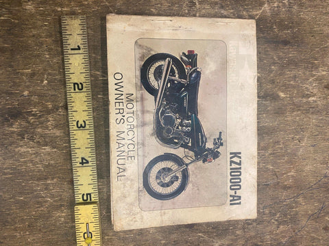Owners manual Kawasaki KZ1000 Vtg oem original