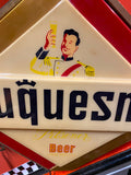 Vtg Duquesne Beer Light 1940's Sign Breweriana Brewery Duke Collectible Alum pla