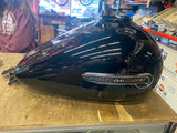 Nice Vivid Black Road King FLHR Gas tank 2008^ OEM Factory emblems Bolt on!