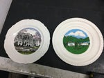 Vintage collector plates Hand painted art Green brier Scottyland USA home décor
