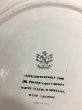 Vintage collector plates Hand painted art Green brier Scottyland USA home décor
