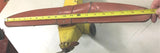 Vtg 1930s Windup Steel Katz Tin Toy Airplane Litho Lights Battery 20" Steelbilt