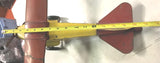 Vtg 1930s Windup Steel Katz Tin Toy Airplane Litho Lights Battery 20" Steelbilt