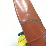 Vtg 1930s Windup Steel Katz Tin Toy Airplane Litho Lights Battery 20" Steelbilt