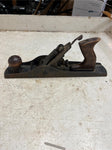 vtg antique unbranded smooth bottomed wood handled hand plane woodcarving tool
