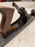 vtg antique unbranded smooth bottomed wood handled hand plane woodcarving tool