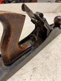 vtg antique unbranded smooth bottomed wood handled hand plane woodcarving tool