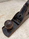 vtg antique unbranded smooth bottomed wood handled hand plane woodcarving tool