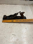 vtg antique unbranded smooth bottomed wood handled hand plane woodcarving tool
