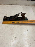 vtg antique unbranded smooth bottomed wood handled hand plane woodcarving tool