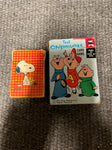 Lot of 2 vtg cartoon playing card decks: the chipmunks and Peanuts 1960s