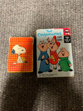 Lot of 2 vtg cartoon playing card decks: the chipmunks and Peanuts 1960s