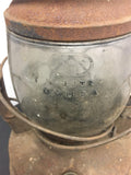 Vintage Dietz oil Railroad Lantern D-Lite NY USA Mining Antique Original Glass